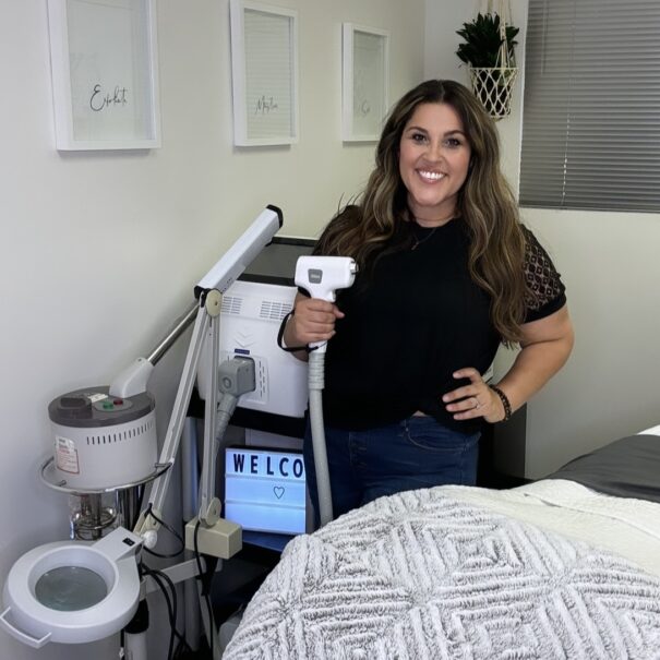 Laser hair reduction treatment at April Marie Glow in Gilbert, AZ